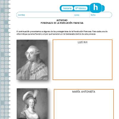 Personajes de la Revolución Francesa Personajes de la Revolución Francesa