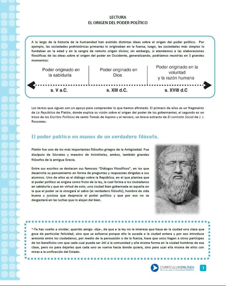El origen del poder El origen del poder