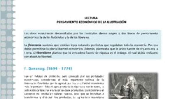 Pensamiento económico de la Ilustración Pensamiento económico de la Ilustración