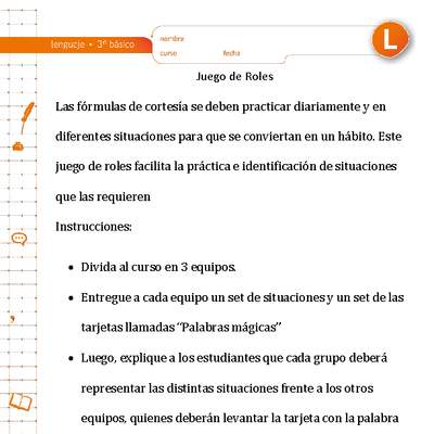 Juego de roles Juego de roles