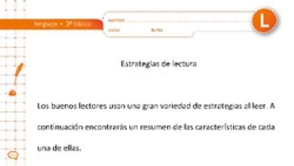 Estrategias de lectura Estrategias de lectura