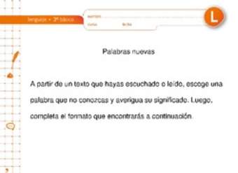 Palabras nuevas Palabras nuevas