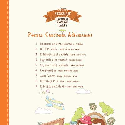 Lecturas sugeridas para la unidad 3: poemas, canciones y adivinanzas Lecturas sugeridas para la unidad 3: poemas, canciones y adivinanzas