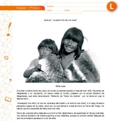 La extinción de los onas La extinción de los onas