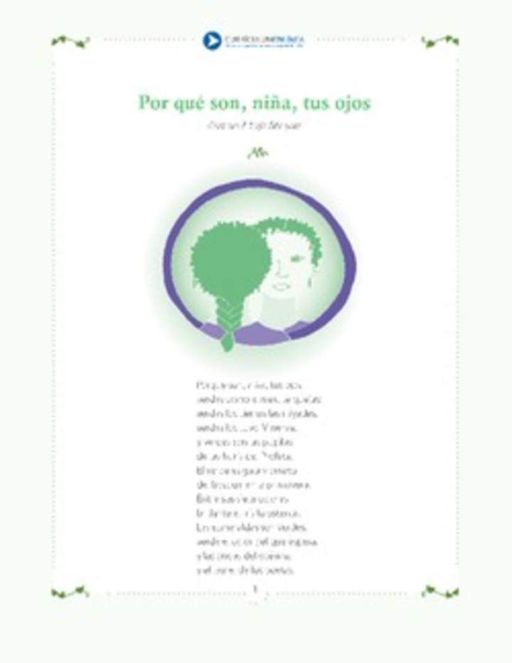 Porque son niña tus ojos Porque son niña tus ojos