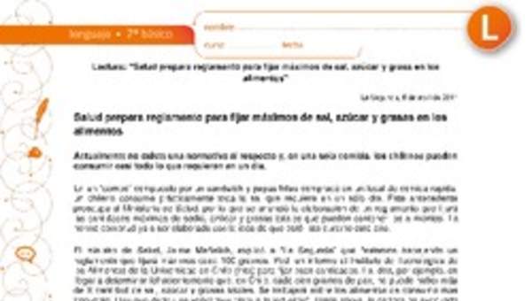 Salud prepara reglamento para fijar máximos de sal, azúcar y grasa Salud prepara reglamento para fijar máximos de sal, azúcar y grasa
