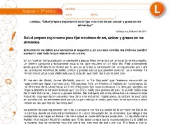 Salud prepara reglamento para fijar máximos de sal, azúcar y grasa Salud prepara reglamento para fijar máximos de sal, azúcar y grasa