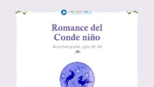 Romance del conde niño Romance del conde niño