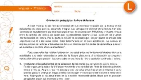 La hora de la lectura La hora de la lectura