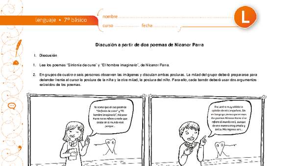 Discusión sobre dos poemas de Nicanor Parra Discusión sobre dos poemas de Nicanor Parra