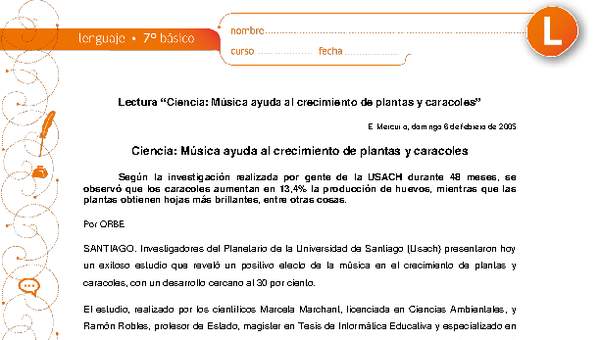 Ciencia: Música ayuda al crecimiento de plantas y caracoles Ciencia: Música ayuda al crecimiento de plantas y caracoles