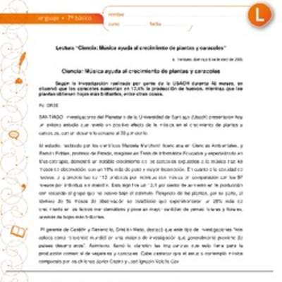 Ciencia: Música ayuda al crecimiento de plantas y caracoles Ciencia: Música ayuda al crecimiento de plantas y caracoles