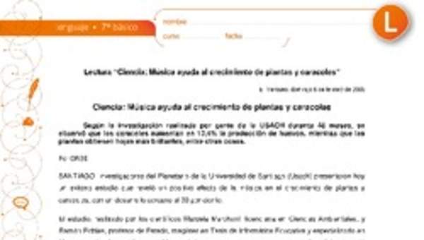 Ciencia: Música ayuda al crecimiento de plantas y caracoles Ciencia: Música ayuda al crecimiento de plantas y caracoles