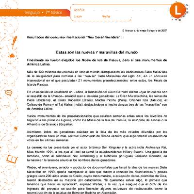 Estas son las 7 nuevas maravillas del mundo Estas son las 7 nuevas maravillas del mundo