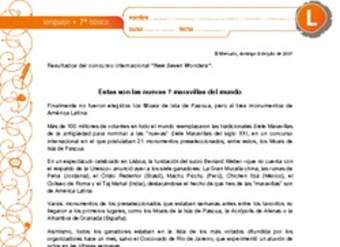 Estas son las 7 nuevas maravillas del mundo Estas son las 7 nuevas maravillas del mundo