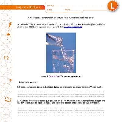 La humanidad está sedienta La humanidad está sedienta