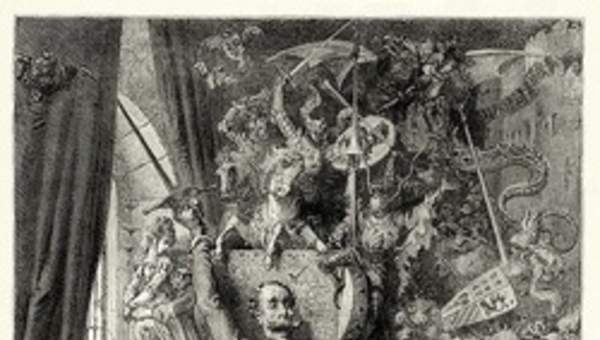 Ilustración: Don Quijote y su imaginación Ilustración: Don Quijote y su imaginación