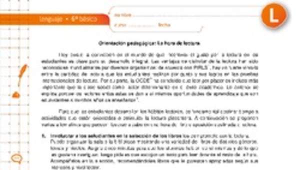 La hora de la lectura La hora de la lectura