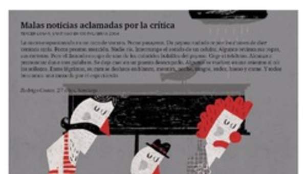 Malas noticias aclamadas por la crítica Malas noticias aclamadas por la crítica