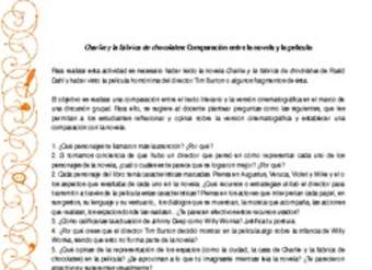 Charlie y la fábrica de chocolates: Comparación entre la novela y la película Charlie y la fábrica de chocolates: Comparación entre la novela y la película