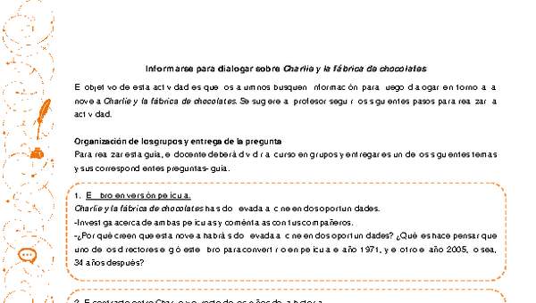 Charlie y la fábrica de chocolates de Tim Burton Charlie y la fábrica de chocolates de Tim Burton