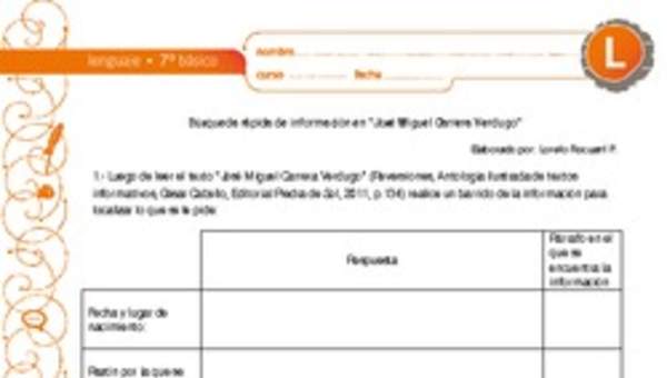 Búsqueda rápida de información en "José Miguel Carrera Verdugo" Búsqueda rápida de información en "José Miguel Carrera Verdugo"