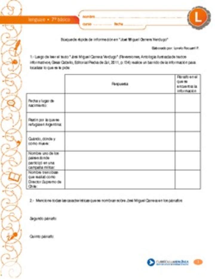 Búsqueda rápida de información en "José Miguel Carrera Verdugo" Búsqueda rápida de información en "José Miguel Carrera Verdugo"