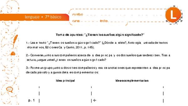 Tomar de apuntes: ¿Tienen los sueños algún significado? Tomar de apuntes: ¿Tienen los sueños algún significado?
