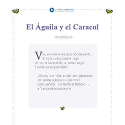 El águila y el caracol El águila y el caracol