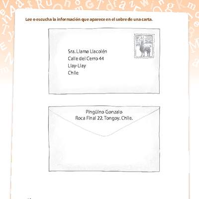 Extraer información textual carta Extraer información textual carta