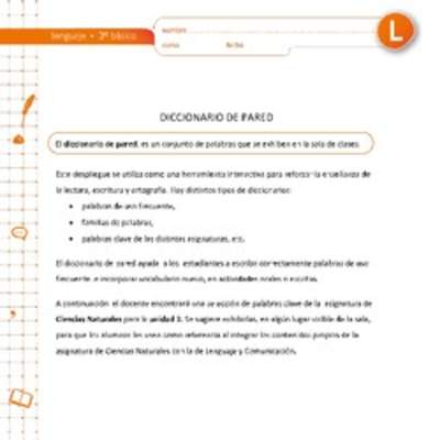 Diccionario de pared ciencias Diccionario de pared ciencias