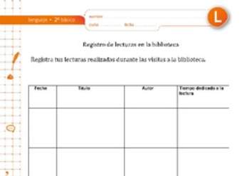 Registro de visitas a la biblioteca Registro de visitas a la biblioteca