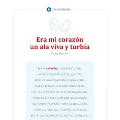 Era mi corazón un ala viva y turbia Era mi corazón un ala viva y turbia