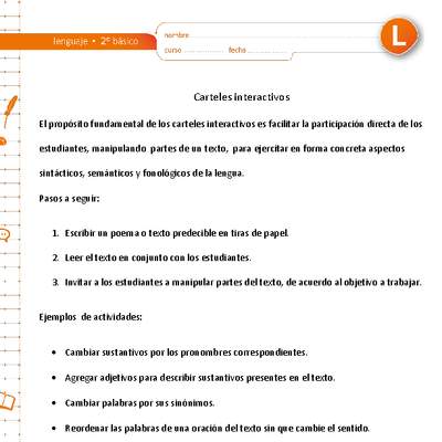 Carteles interactivos Carteles interactivos