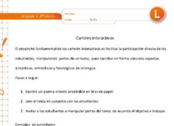 Carteles interactivos Carteles interactivos