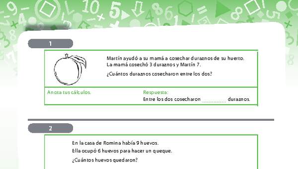 Resolución de problemas de adición y sustracción Resolución de problemas de adición y sustracción