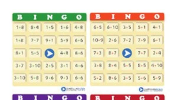 Bingo usando adiciones (II) Bingo usando adiciones (II)