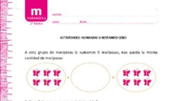 Sumando o restando cero Sumando o restando cero