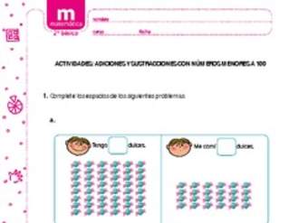 Adiciones y sustracciones con números menores a 100 (I) Adiciones y sustracciones con números menores a 100 (I)