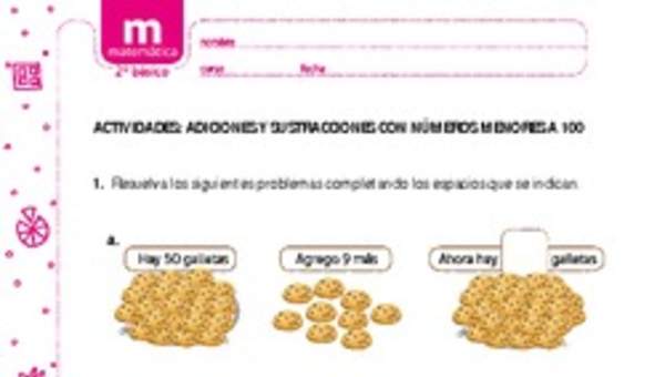 Adiciones y sustracciones con números menores a 100 (II) Adiciones y sustracciones con números menores a 100 (II)