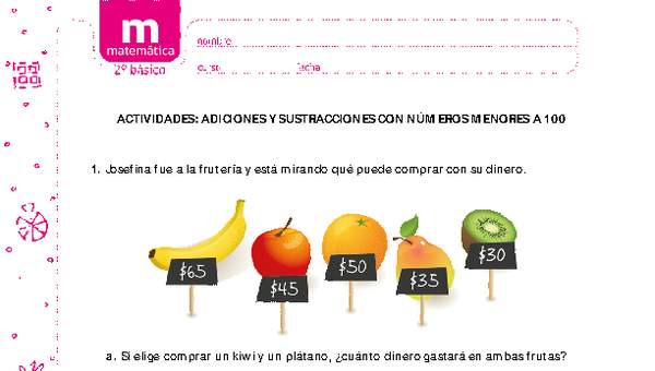 Adiciones y sustracciones con números menores a 100 (III) Adiciones y sustracciones con números menores a 100 (III)