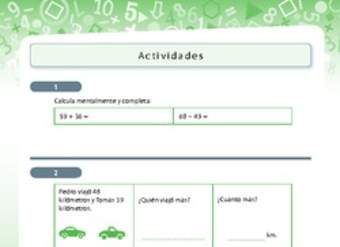 Actividades de sustracción Actividades de sustracción