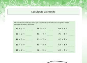 Calculando y pintando Calculando y pintando