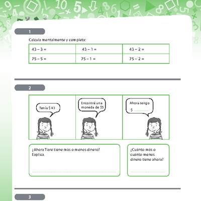 Problemas de sustracción Problemas de sustracción