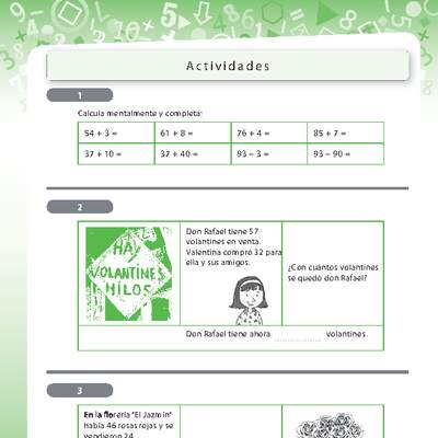 Problemas de adición y sustracción Problemas de adición y sustracción