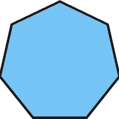Imagen de un heptágono Imagen de un heptágono