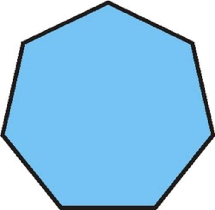 Imagen de un heptágono Imagen de un heptágono