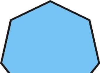 Imagen de un heptágono Imagen de un heptágono