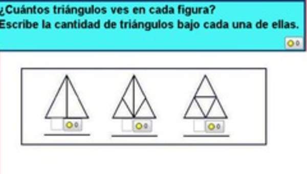 Número de triángulos en figuras (II) Número de triángulos en figuras (II)