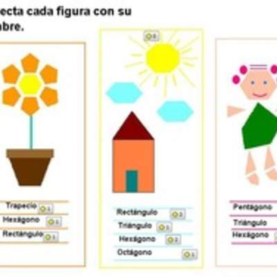 Relacionar figuras 2D con su nombre Relacionar figuras 2D con su nombre